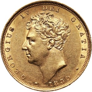 Great Britain, George IV, Sovereign 1830, London