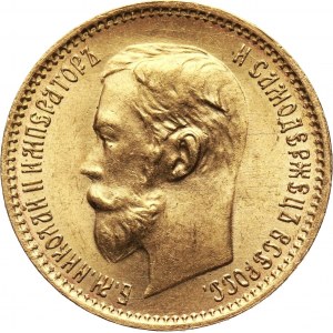 Russia, Nicholas II, 5 Roubles 1901 (ФЗ), St. Petersburg