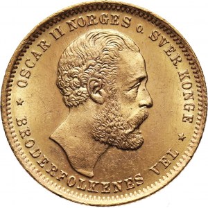Norwegia, Oskar II, 20 koron 1902