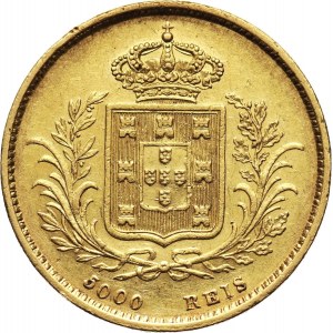 Portugalia, Ludwik I, 5000 reis 1863