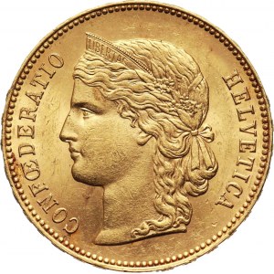 Szwajcaria, 20 franków 1893 B, Berno