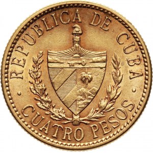 Cuba, 4 Pesos 1916