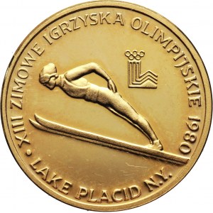PRL, 2000 złotych 1980, Zimowe Igrzyska Lake Placid