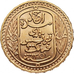 Tunezja, Ahmad Pasha Bey, 100 franków 1932 (AH1351)