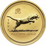 Australia, set of 3 gold coins from 1998, Year of the Tiger