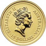 Australia, zestaw 3 złotych monet z 1998 roku, Rok Tygrysa