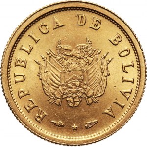 Bolivia, 3 1/2 Gramos (5 Bolivianos) 1952