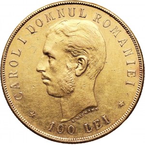 Rumunia, Karol I, 100 lei 1906, Bruksela