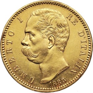 Włochy, Umberto I, 100 lirów 1883 R, Rzym