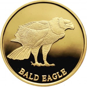 North Korea, 200 Won 2015, Bald eagle