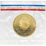 Monako, Rainier III, zestaw 4 monet z 1974 roku, Złoto, platyna i srebro