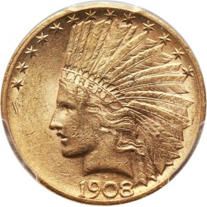 USA, 10 Dollars 1908 S, San Francisco