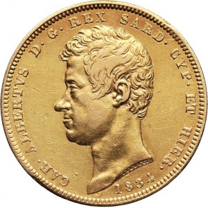 Italy, Sardinia, Carlo Alberto, 100 Lire 1834 P, Genoa