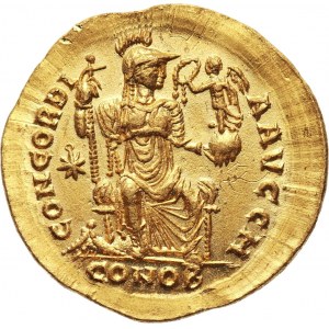 Roman Empire, Theodosius II 408-450, Solidus, Constantinople