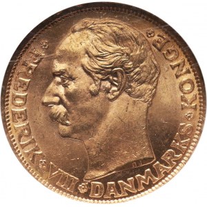 Denmark, Frederik VIII, 10 Kroner 1909 VBP, Copenhagen