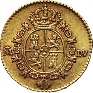 Hiszpania, Karol III, 1/2 escudo 1786 M-DV, Madryt