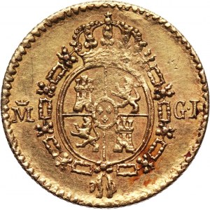 Hiszpania, Ferdynand VII, 1/2 escudo 1817 M-GJ, Madryt