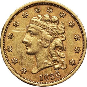 Stany Zjednoczone Ameryki, 2 1/2 dolara 1836, Filadelfia