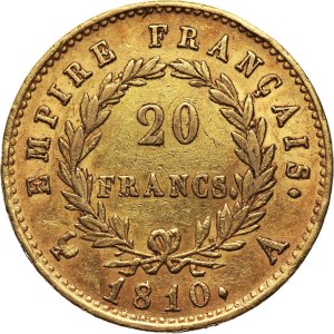 Francja, Napoleon I, 20 franków 1810 A, Paryż