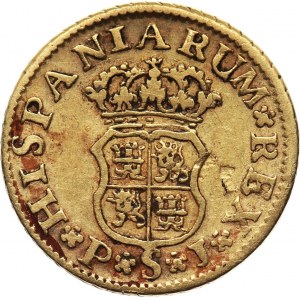 Hiszpania, Ferdynand VI, 1/2 escudo 1747 S-PJ, Sewilla