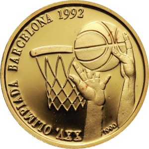 Kuba, 10 pesos 1990, Olimpiada w Barcelonie - koszykówka