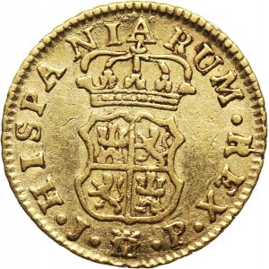 Spain, Charles III, 1/2 Escudo 1761 M-JP, Madrid