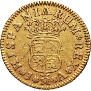 Hiszpania, Filip V, 1/2 escudo 1744 M-JA, Madryt