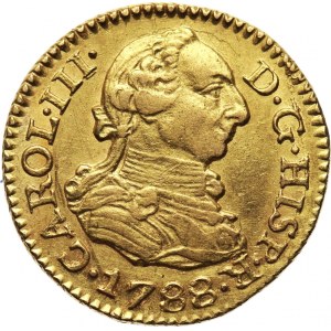 Hiszpania, Karol III, 1/2 escudo 1788 SC, Sewilla
