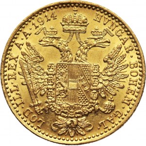 Austria, Franz Joseph I, Ducat 1914, Vienna