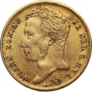 Niderlandy, Wilhelm I, 10 guldenów 1824 B, Bruksela