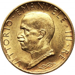 Włochy, Wiktor Emanuel III, 100 lirów 1931 R rok X, Rzym