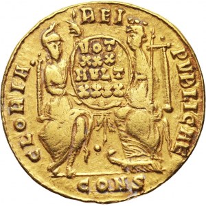Cesarstwo Rzymskie, Konstancjusz II 337-361, solidus, Konstantynopol