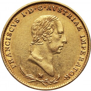 Austria, Franciszek I, 1/2 sovrano 1831 M, Mediolan