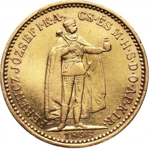 Węgry, Franciszek Józef I, 10 koron 1898 KB, Kremnica