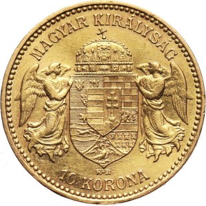 Hungary, Franz Joseph I, 10 Korona 1898 KB, Kremnitz