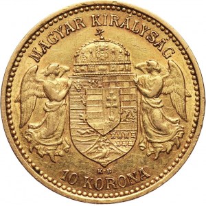 Węgry, Franciszek Józef I, 10 koron 1902 KB, Kremnica