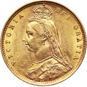 Australia, Victoria, 1/2 Sovereign 1887 M, Melbourne