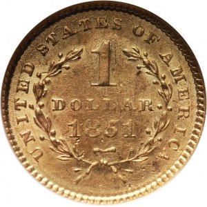 Stany Zjednoczone Ameryki, dolar 1851, Filadelfia