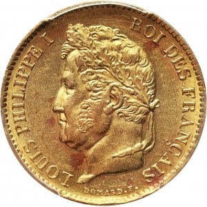 France, Louis Philippe I, 40 Francs 1834 A, Paris