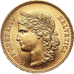 Szwajcaria, 20 franków 1896 B, Berno