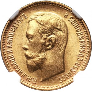 Rosja, Mikołaj II, 5 rubli 1904 (АР), Petersburg