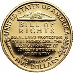 USA, set of 3 coins from 1993, James Madison - Bill of Rights, Proof