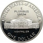 Stany Zjednoczone Ameryki, zestaw trzech monet z 1993 roku, James Madison - Karta praw Stanów Zjednoczonych, stempel lustrzany