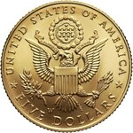 USA, 5 Dollars 2008 W, Bald Eagle, Uncirculated