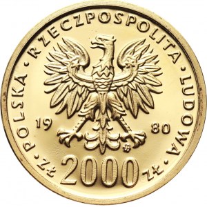 PRL, 2000 złotych 1980, Kazimierz I Odnowiciel