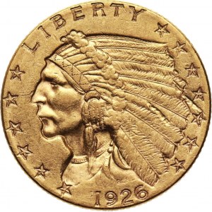USA, 2 1/2 Dollars 1926, Philadelphia, Indian head