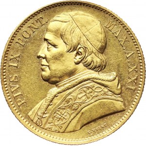 Watykan, Pius IX, 100 lirów 1866 XXI R, Rzym