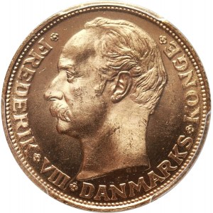 Dania, Fryderyk VIII, 20 koron 1909 VBP, Kopenhaga