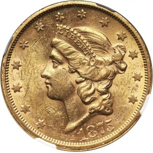 USA, 20 Dollars 1875 S, San Francisco