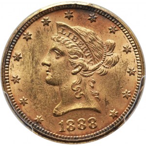 USA, 10 Dollars 1888, Philadelphia